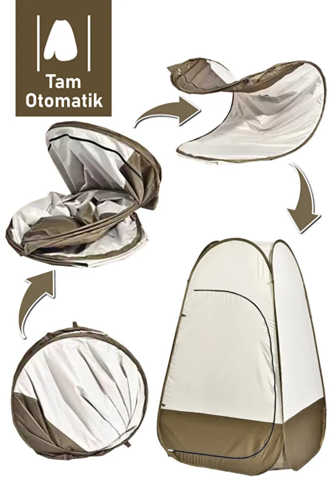 Otomatik Kamp Çadırı -kabin Çadır - Duş / Giyinme / Kamp Tuvalet Çadırı 115x115x190