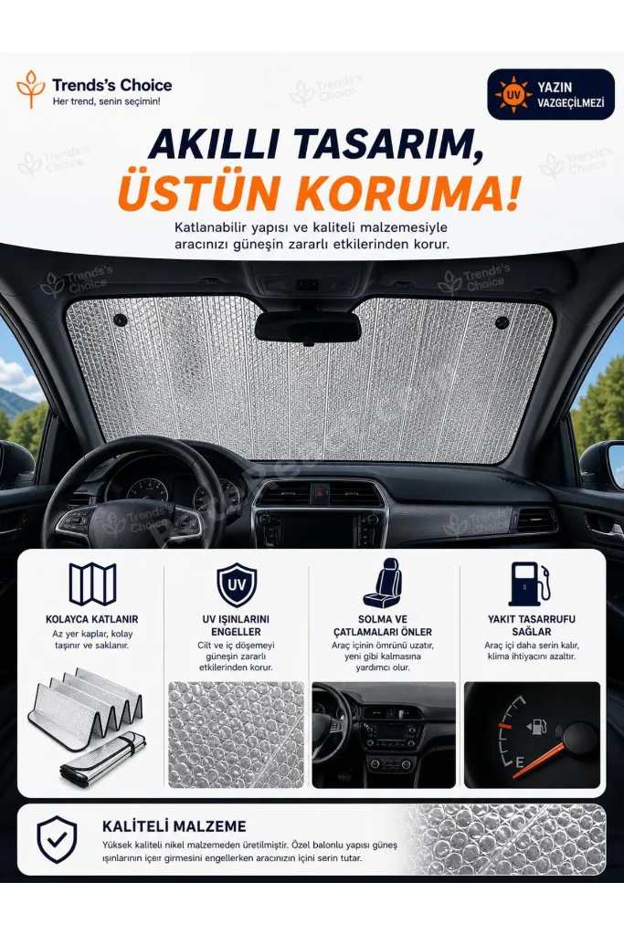 Araba Ön Cam Güneşlik Araba Cam Güneşliği Otomobil Güneşlikleri Araç Gölgelik Oto İçi