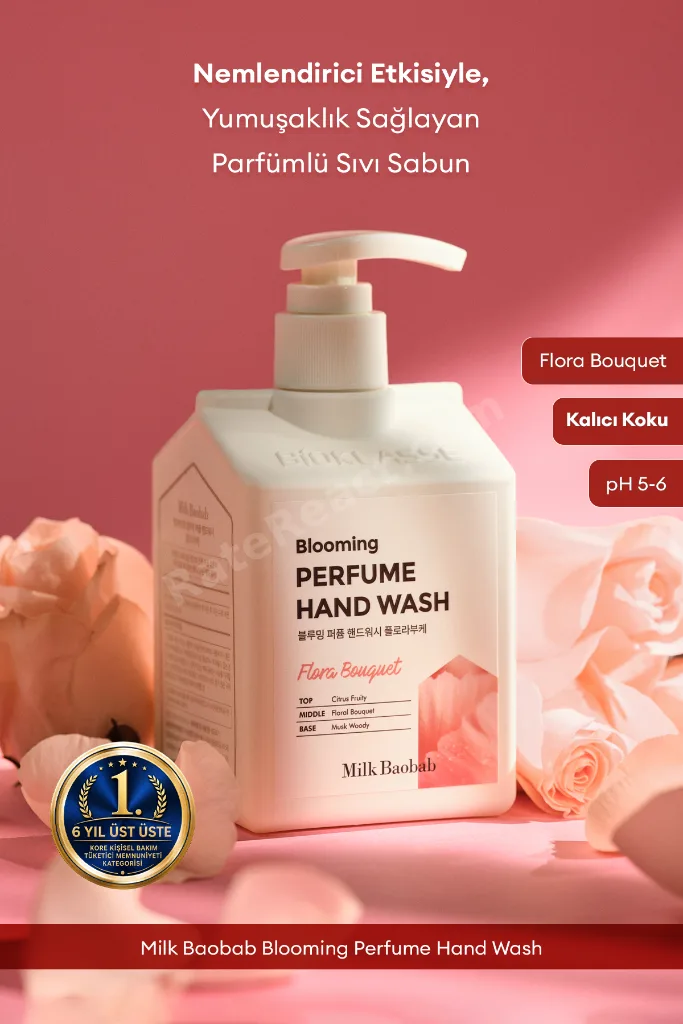 Nemlendirici ve Yumuşatıcı Parfümlü Sıvı Sabun Blooming Perfume Hand Wash (Flora Bouquet