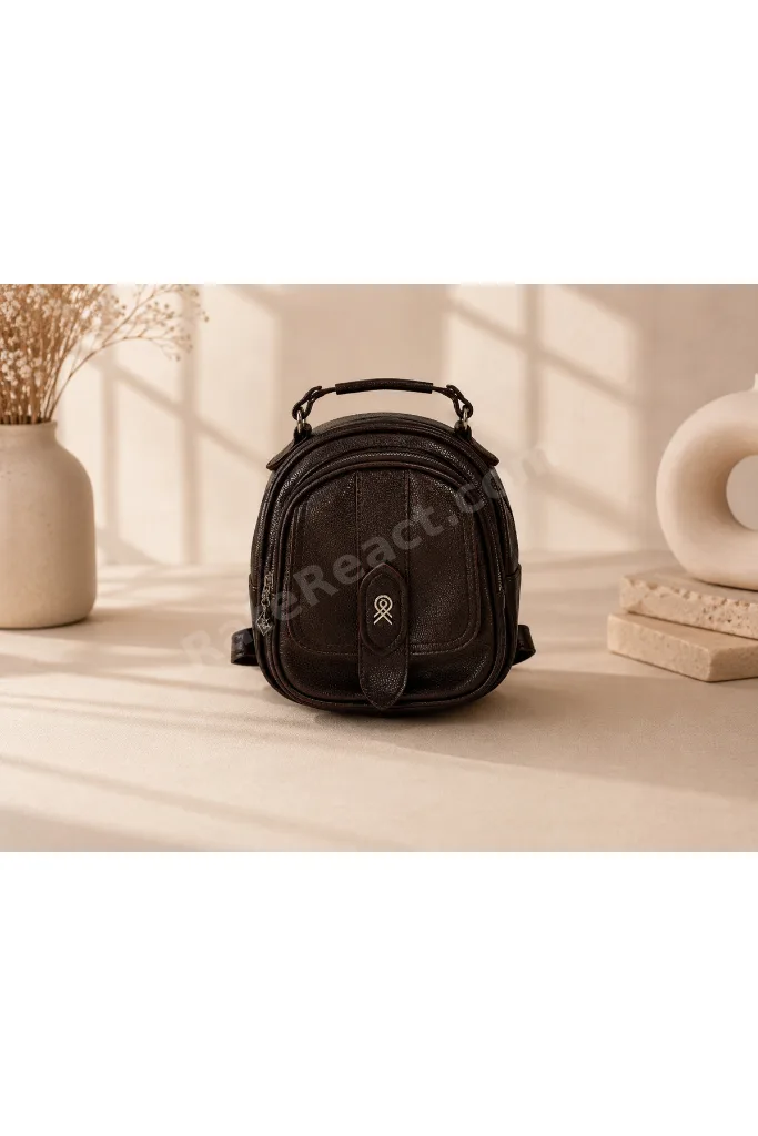 Nessa Collection Kadın Kahverengi El ve Sırt Çantası ⭐