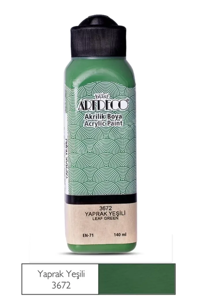 70R AKRİLİK BOYA 3672 YAPRAK YEŞİLİ 140ml
