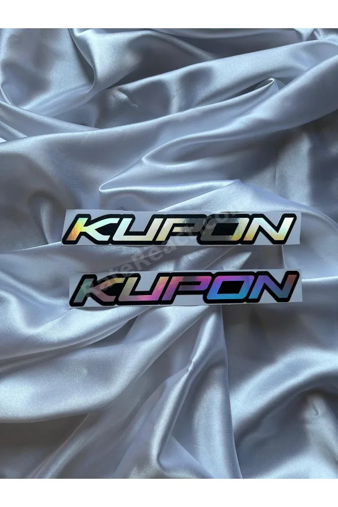 KUPON HOLOGRAM STİCKER 2 ADET OTO MOTO AKSESUAR