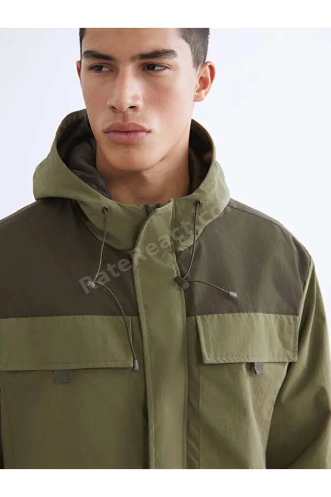Timeless Clothing & Zamansız Seçimler StandartKalıp Kapüşonlu Erkek Yağmurluk