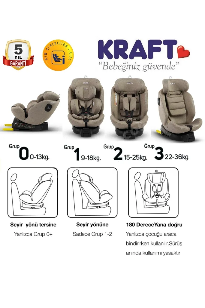 Prince Fix i-size (40-150 cm) 0-36 Kg Oto Koltuğu