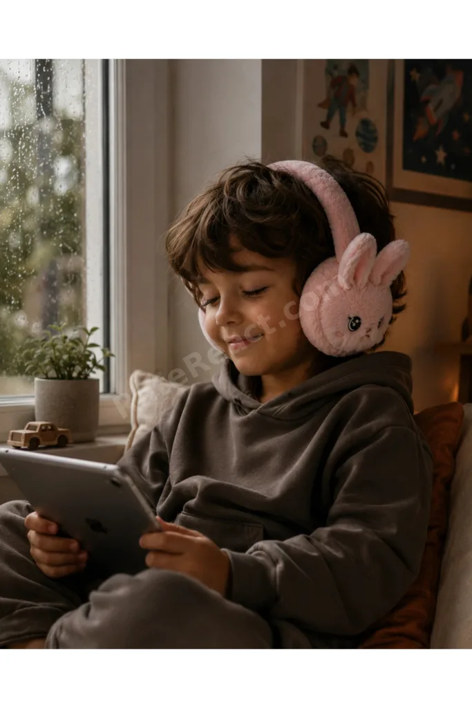Bluetooth 5.3 Peluş Kulaklık Kablosuz Mikrofonlu TF Kart Girişli Model
