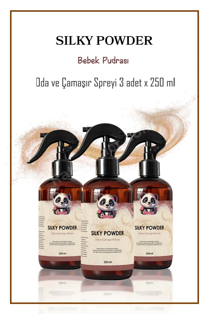 3 adet Silky Powder Oda ve Çamaşır Spreyi 250 ml