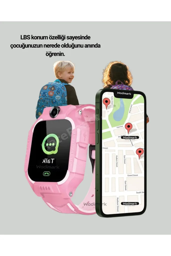 S10 Çocuk Akıllı Saati Konum Geçmişi ve Alarm Fonksiyonlu