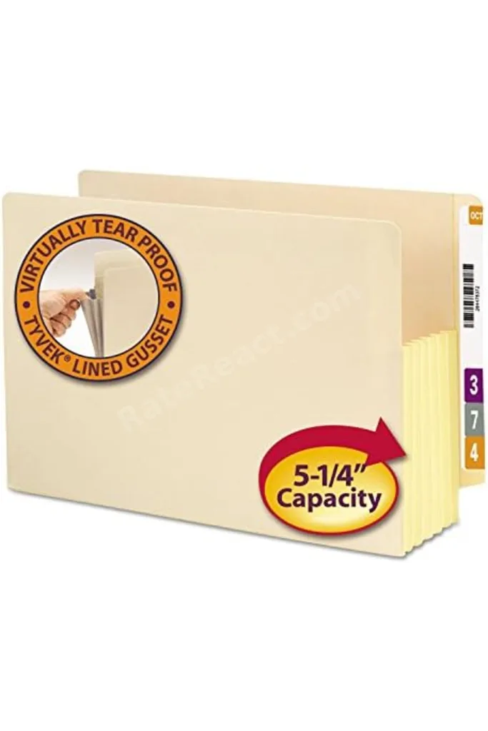 ende Tab dosya çanta, güçlendirilmiş düz kesimli Tab, 5 – 1/10,2 cm Expansion, Tyvek® – Lined® Zwick