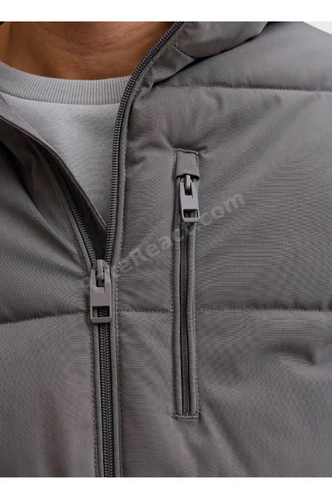 Gri Erkek Mont 12278792_JJEOWEN PUFFER SN