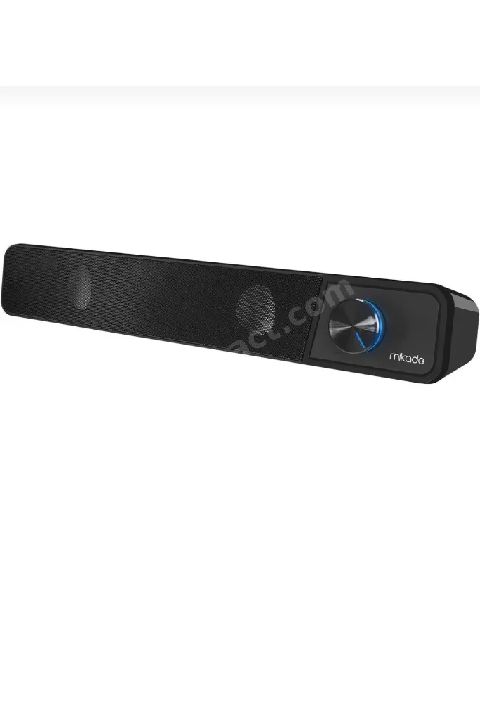 MD-69S Siyah 3Wx2 Led Işıklı Multimedia Soundbar Speaker (Bluetooth Desteği Yoktur)