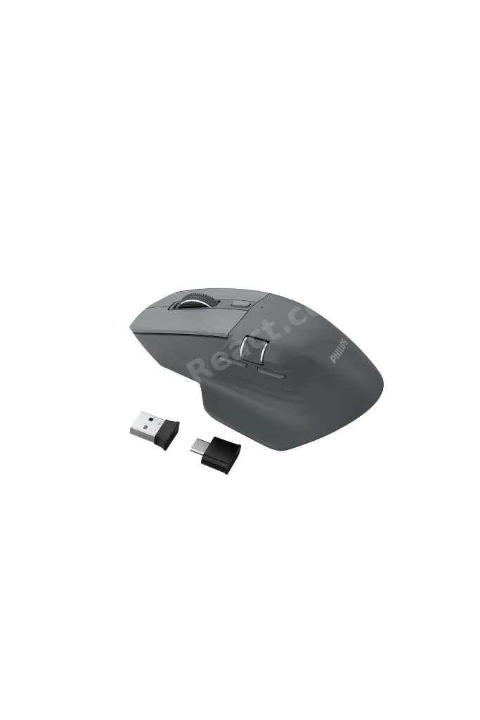 SPK7858 Bluetooth Kablosuz Çift Modlu 4000DPI 7 Tuşlu Optik Mouse Gri