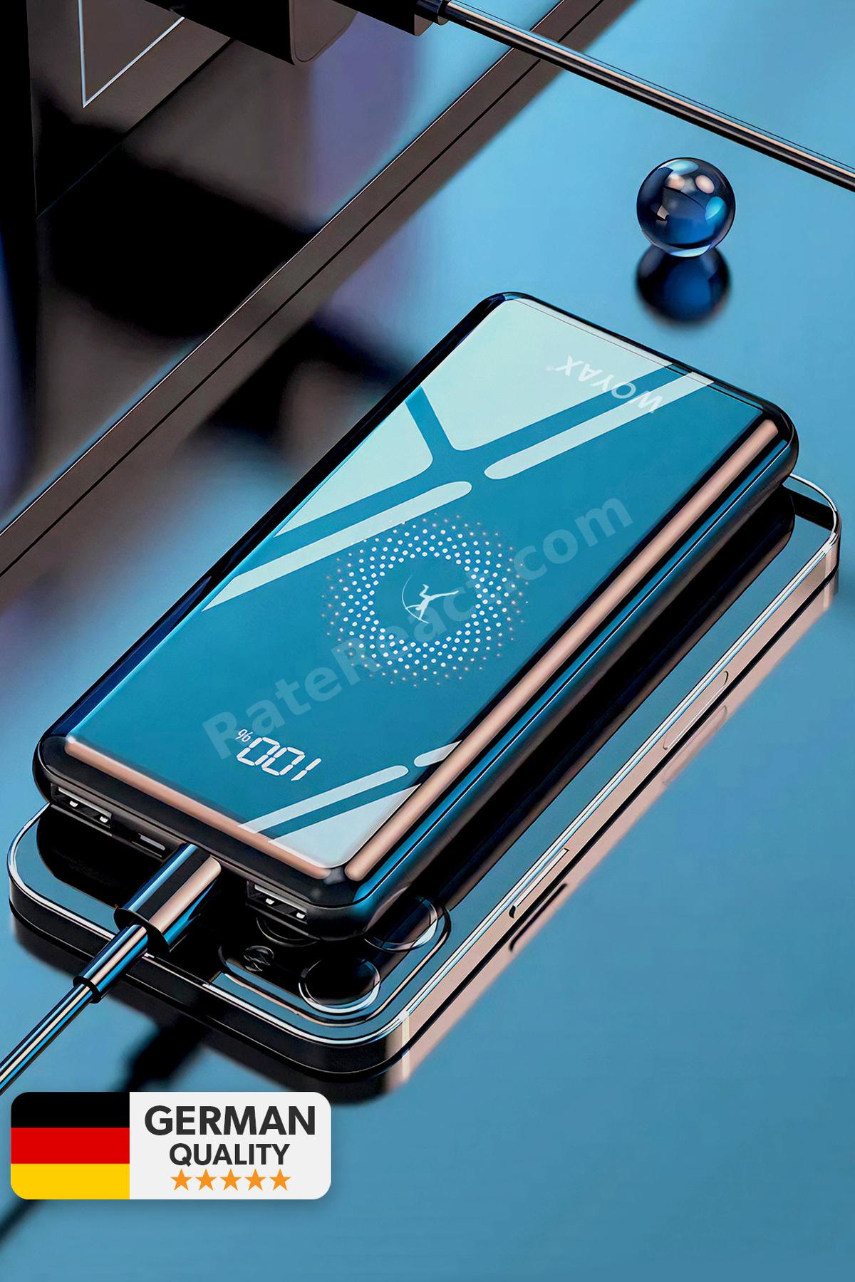 Deji Kablosuz Hızlı Wireless Powerbank 10000 Mah Dijital Göstergeli Taşınabilir Batarya Şarj Cihaz