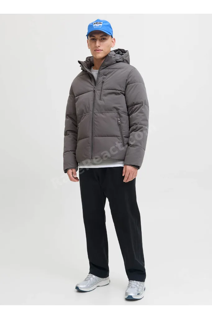Gri Erkek Mont 12278792_JJEOWEN PUFFER SN