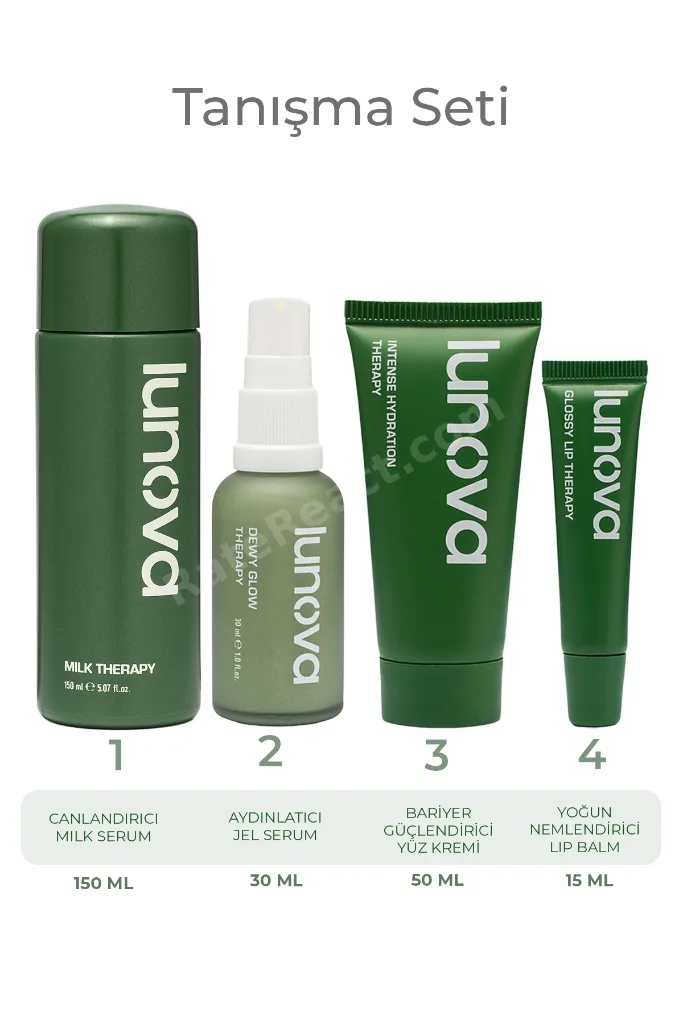 4’lü Bakım Seti | 150 ML Milk Serum, Dewy Glow, Intense Hydration, Glossy Lip Therapy