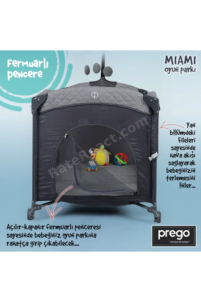 Miami Premium Dönenceli Anne Yanı Oyun Parkı 8040