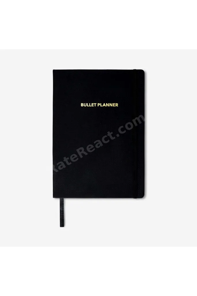 Siyah A4 Bullet Planlayıcı Defter