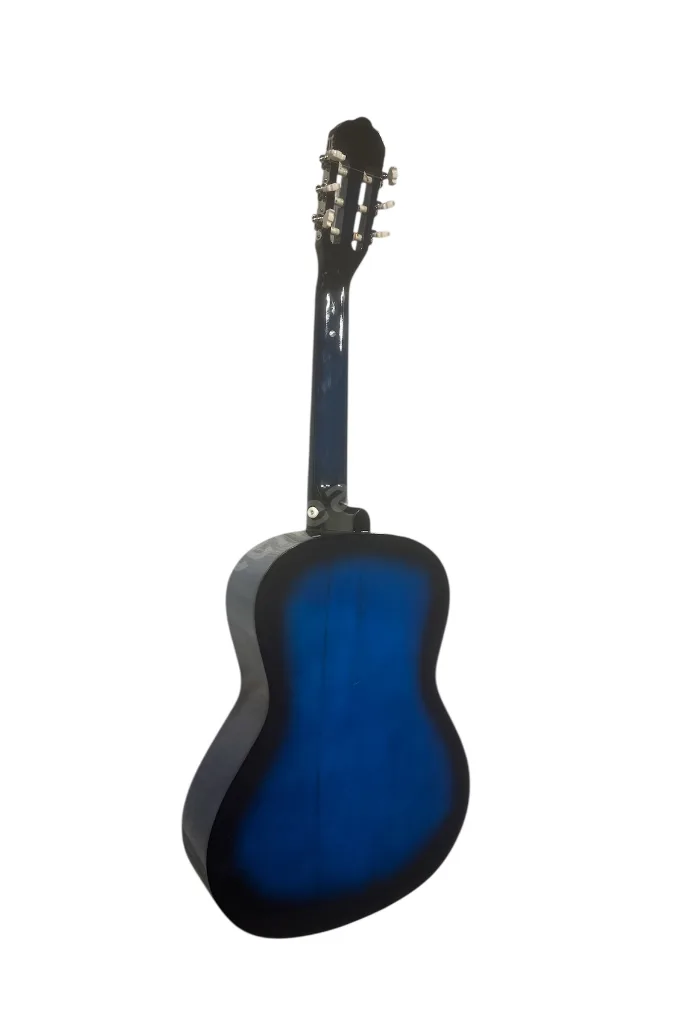 3/4 7-14 Yaş Mavi Klasik Gitar Askı Kapo Gitar Kılıf Pena Penalık Sticker