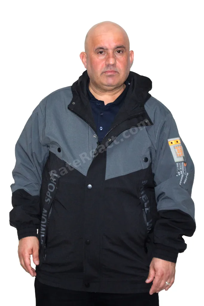 Erkek Büyük Beden Çift Renkli Baharlık Mont