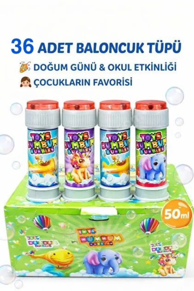 36 ADET BUMBUM BALONCUK KÖPÜK TÜPÜ (4887) NemereHome