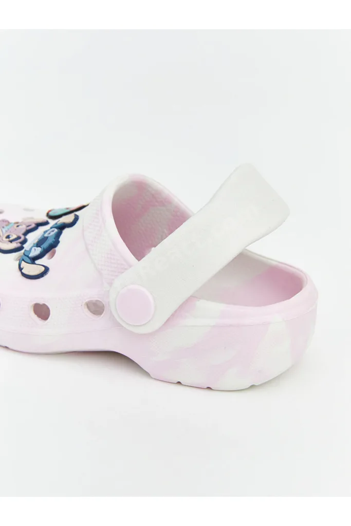 GÜLİS GİYİM'DEN Beyaz Lilo & Stitch Baskılı Kız Çocuk Plaj Sandaleti