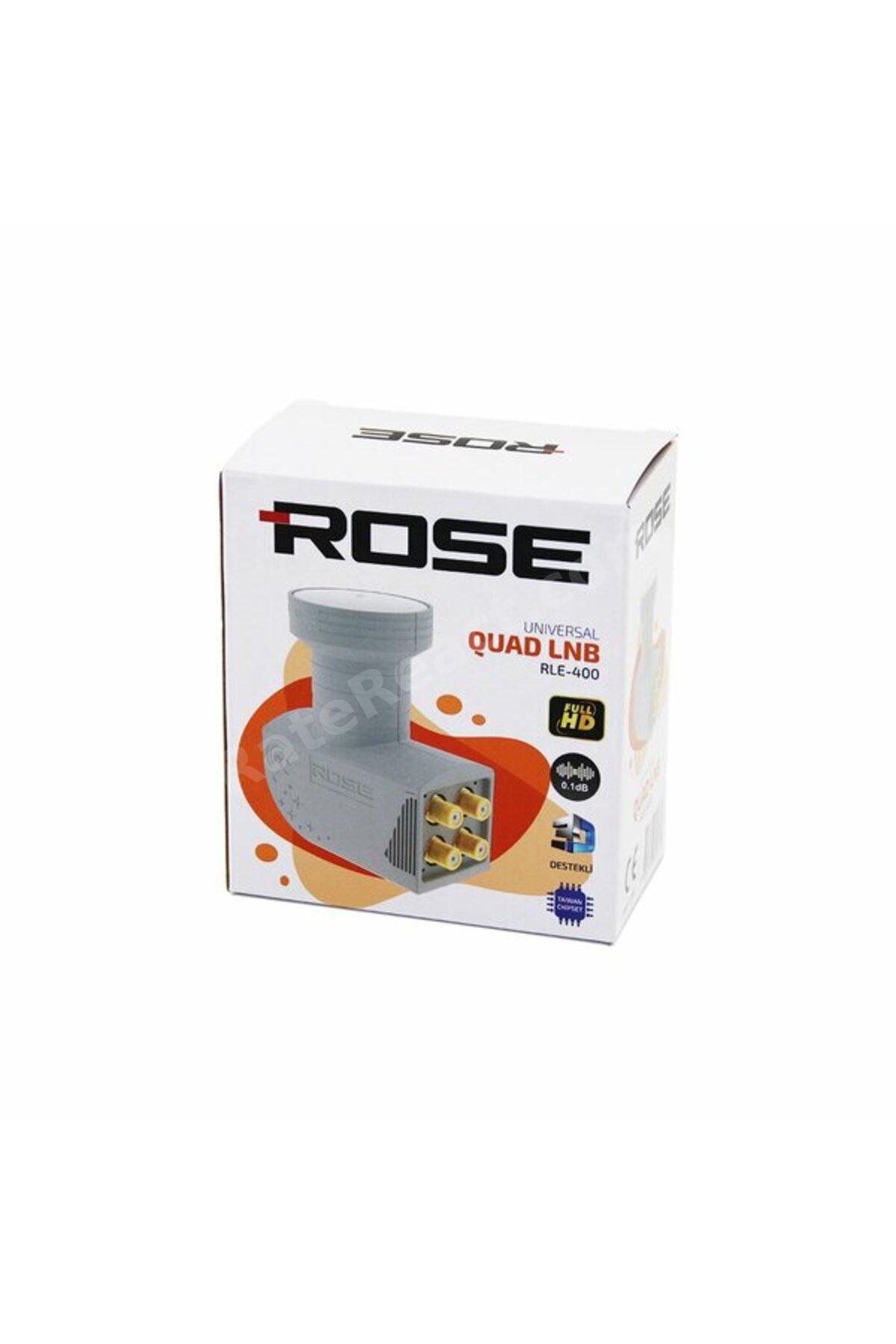 4LÜ UYDU LNB UNIVERSAL QUAD FULL HD - 3D - 0.1DB RLE-400 (5324)