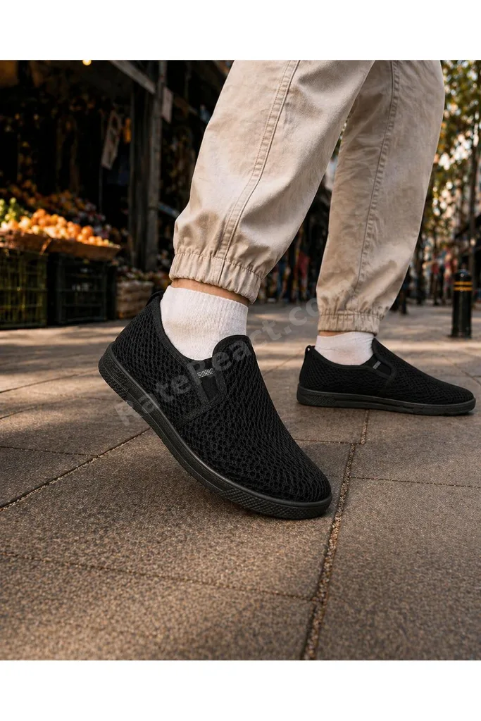 CRYB Günlük Rahat Hafif Fileli Unisex Spor Ayakkabı – Kaymaz Taban Slip-On