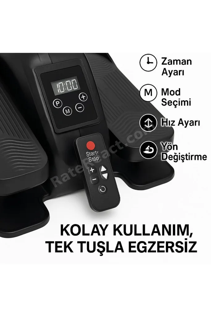 Vibrolegs Eliptik Kondisyon Bisikleti - Egzersiz Aleti - Şık Tasarım - Ayak Masaj Aleti