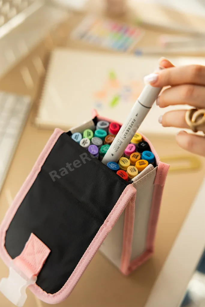 24’lü Çift Uçlu Alkol Bazlı Marker Kalem Seti – Brush + Chisel