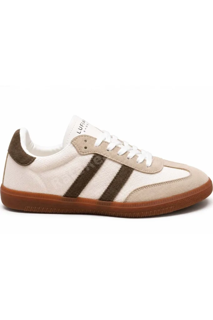 121230066 Lenora Deri Unisex Sneaker Ayakkabı KAHVERENGİ