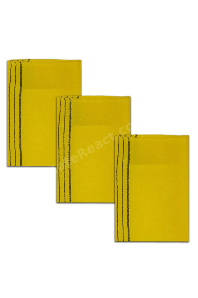 Fas Kesesi 3'lü Set - Doğal Hamam Peeling Kesesi