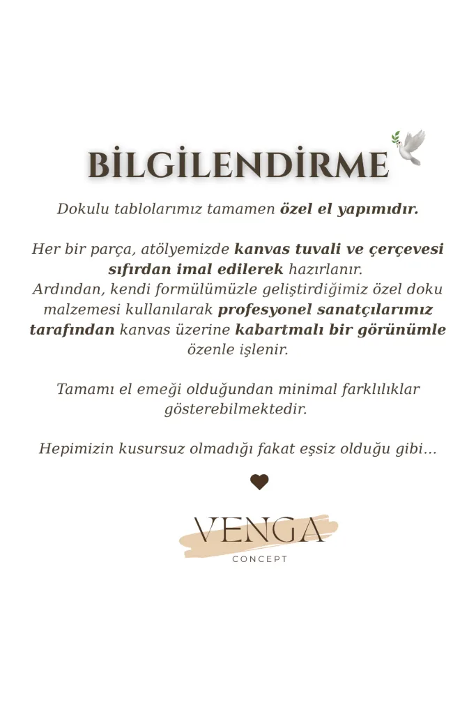 Başak Dokulu Tablo 3 Boyutlu Tablo İskandinav Tablo Minimalist Tablo El Yapımı Tablo Doku Sanatı