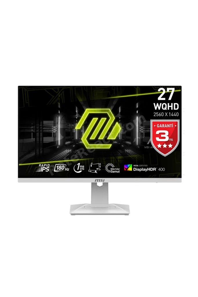 27" Mag 274qrfw 2560x1440 (WQHD) 16:9 Flat Rapıd Ips 180hz 1ms Freesync Pıvot Beyaz Gamıng