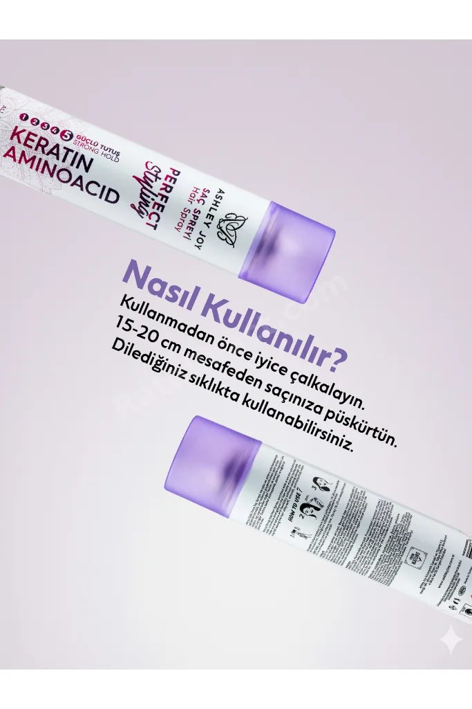 Keratin Ve Aminoasit Içeren Güçlütutuş Şekillendirici Saç Spreyi 300 ml