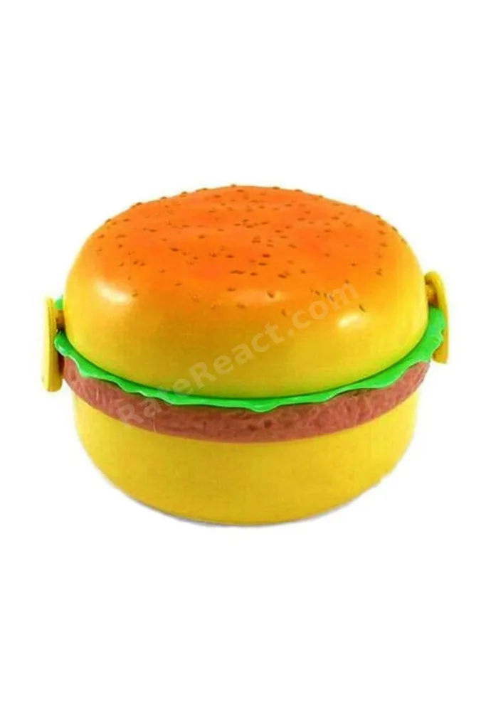 Pratik Hamburger Görünümlü Okul Beslenme Ve Saklama Kabı
