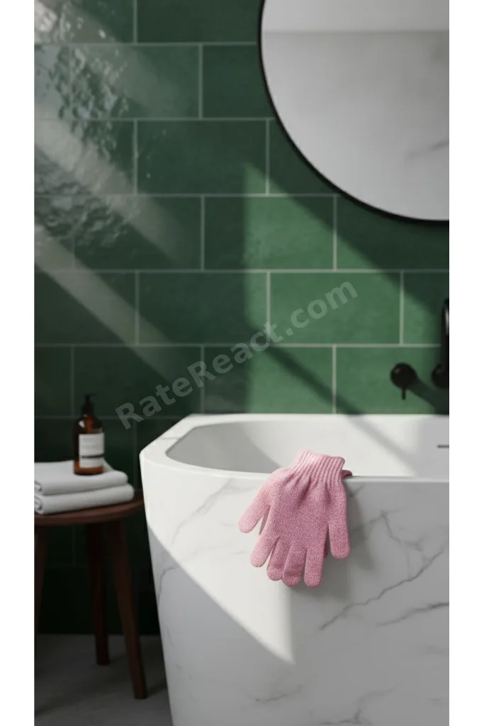 2’li Banyo Kese Peeling Eldiven Seti Pembe