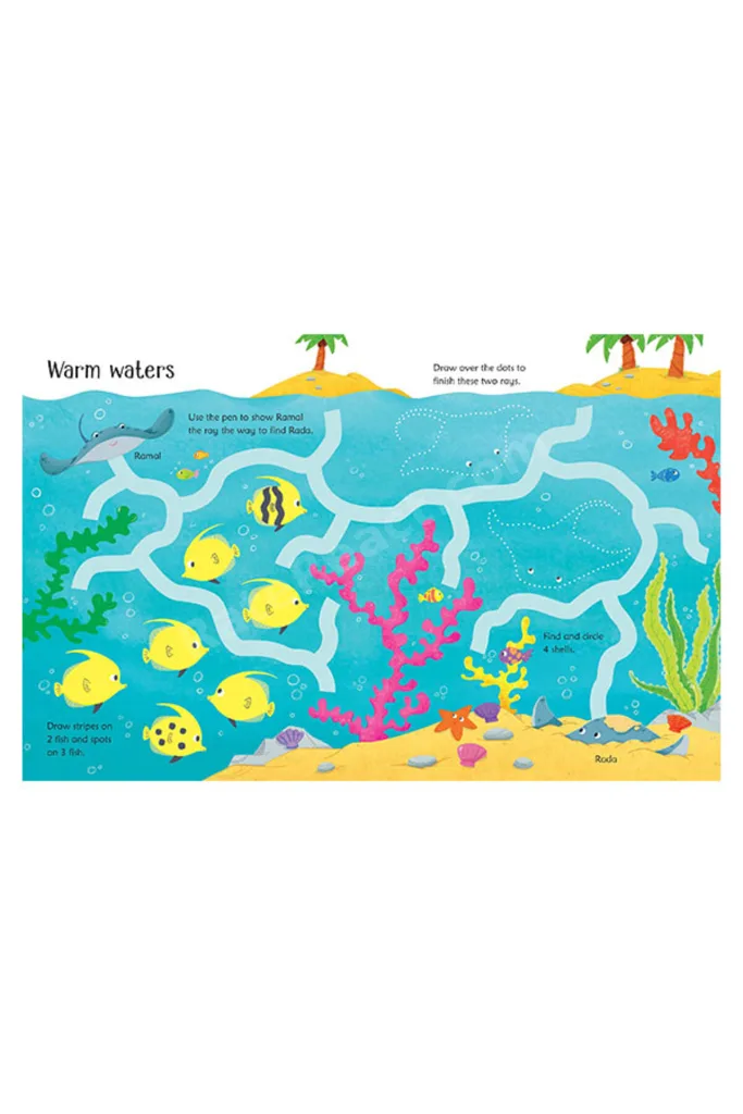 Wipe-Clean Under the Sea Activities Publishing