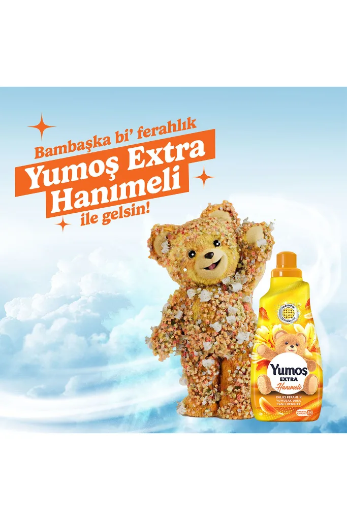 Extra Konsantre Çamaşır Yumuşatıcısı Hanımeli 1440 ml 60 Yıkama 4 Adet