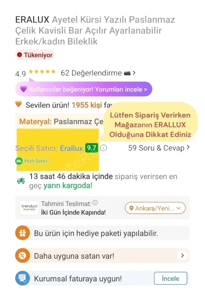 Ayetel Kürsi Yazılı Gümüş Renk Paslanmaz Çelik Kavisli Ayarlanabilir Erkek/kadın Bileklik