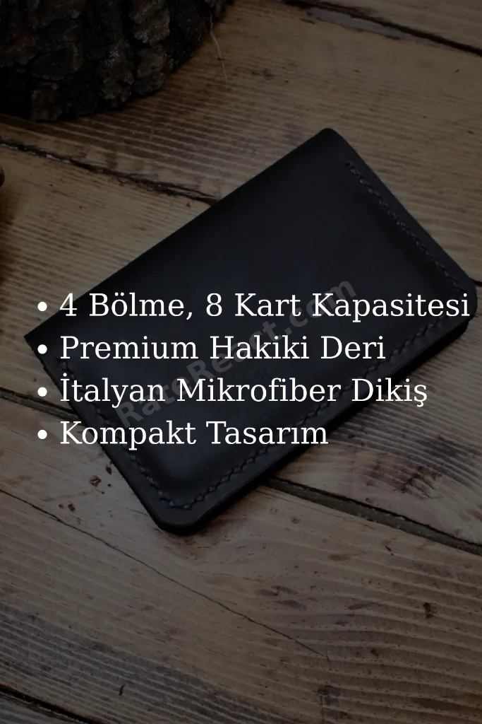 El Yapımı Hakiki Deri Kartlık İtalyan Dikiş Premium Hakiki Deri