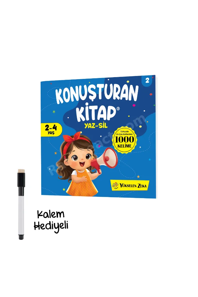 Konuşturan Kitap Ve Konuşmaya Başlıyorum Yaz Sil Serisi 2'li Set - 6 Kitap