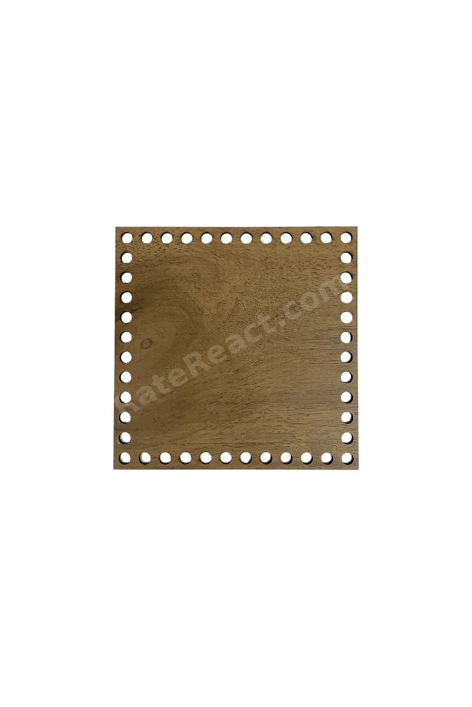 Ahşap 3 Mm Mdf Kare Sepet Tepsi Tabanı Meşe Çift yüz ( 30 - 25 - 20 - 15 Cm ) 4 'lü Set