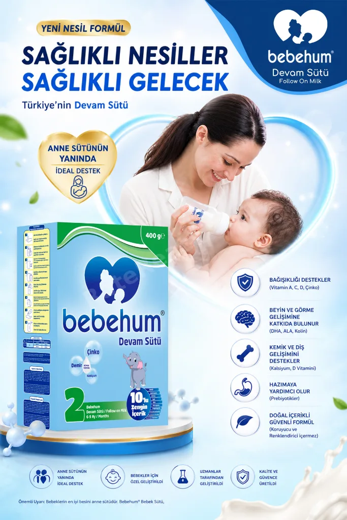 2 Numara Devam Sütü 6-9 Ay 400 gr x 10 Adet