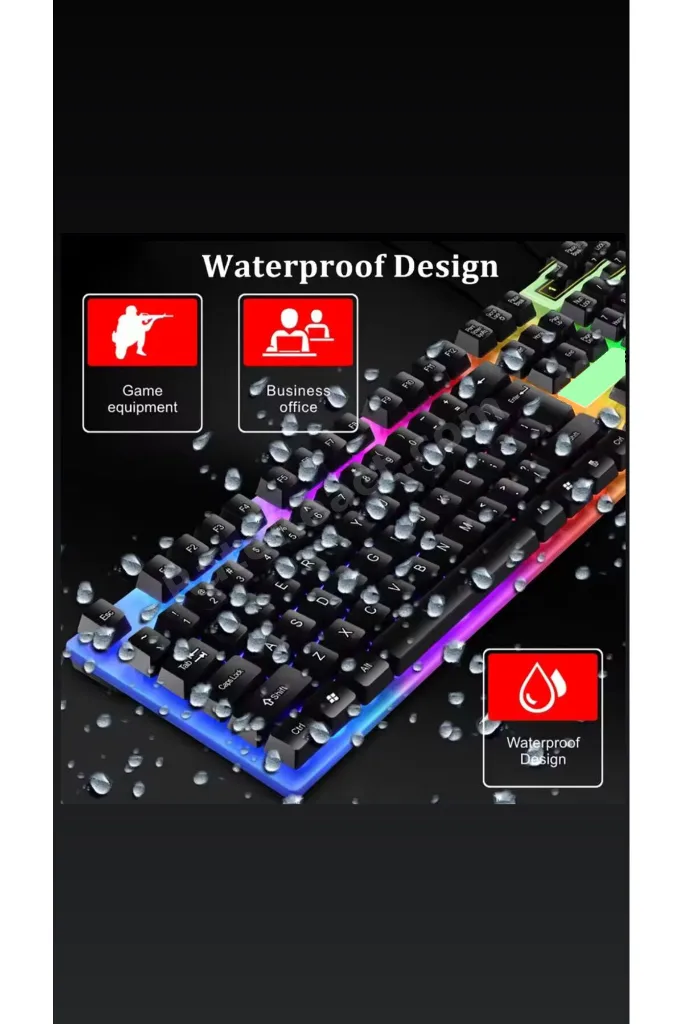 3111 Bajeal Işıklı Q Klavye - Mouse - Rgb Aydınlatmalı Türkçe Klavye- Oyuncu Klavyesi