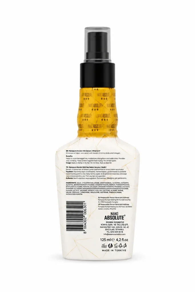 Nanopure Keratin Sütü 6 in 1 Keratin Bakım Serumu 125 ml