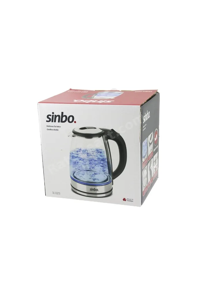 CAM KETTLE SU ISITICISI 1.8LT GİZLİ REZİDANS 360° DÖNEBİLME ÖZELLİK 1850-2200W SK-8029 (4887)