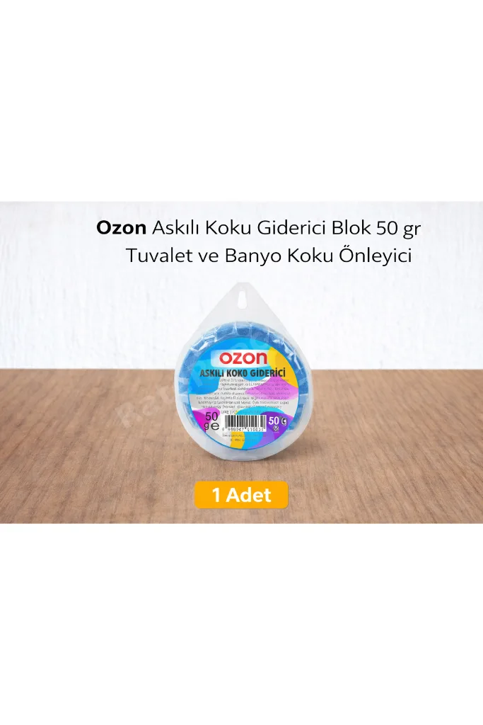 Ozon Askılı Koku Giderici Blok 50 gr Tuvalet ve Banyo Koku Önleyici 1 Adet
