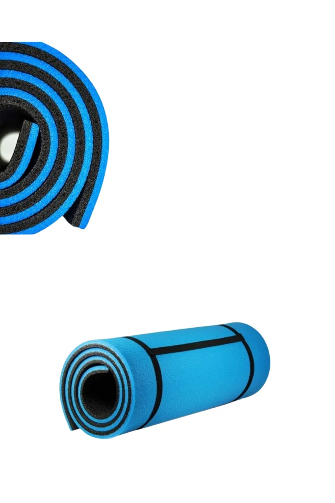 10 mm Kalın Spor ve Kamp Matı Çift Taraflı Kaymaz Hafif Taşınabilir