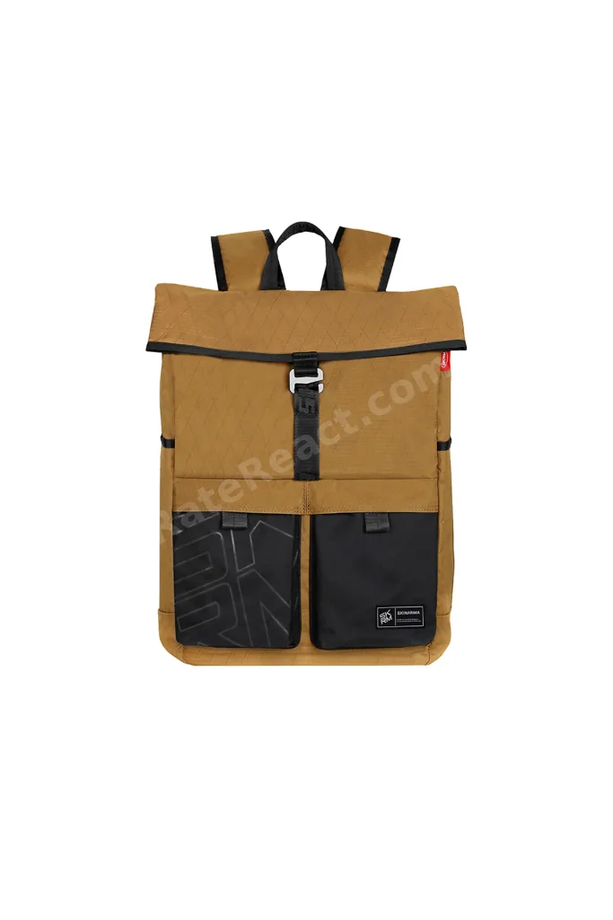Jager Serisi Naylon Scout Sırt Çantası Laptop ve Aksesuar Bölmeli Kahverengi