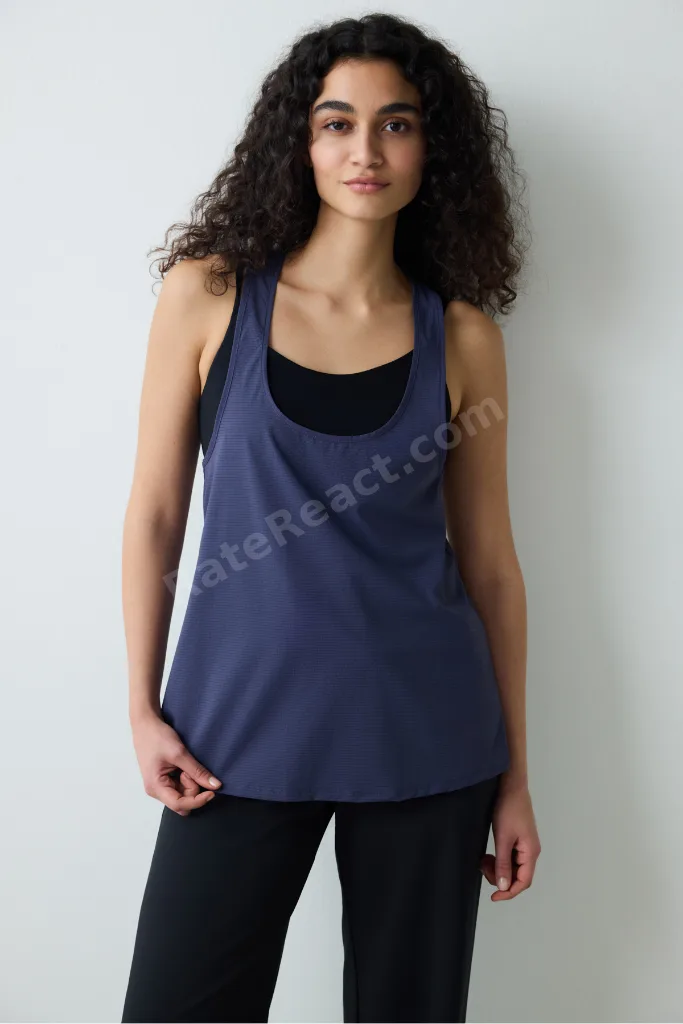 Koyu Indigo Sırt Detaylı Spor Atlet