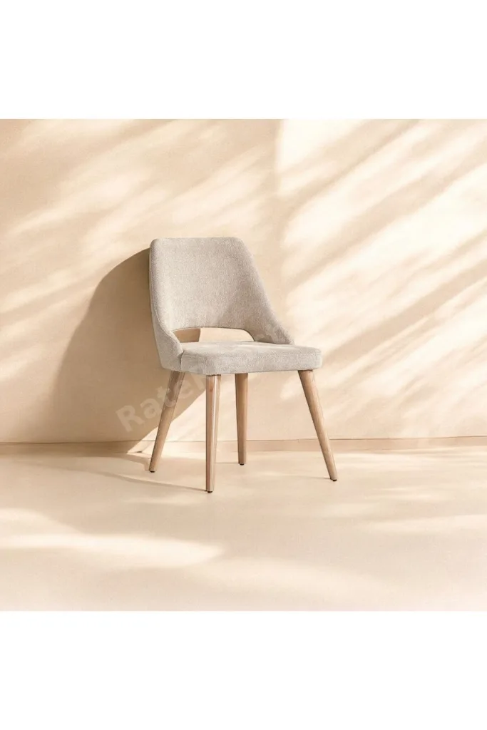Orin 80x132 Mdf Meşe Masa 4 Krem Sandalye